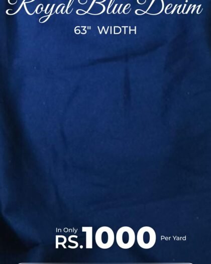 Royal Blue Denim - Denim — 63"