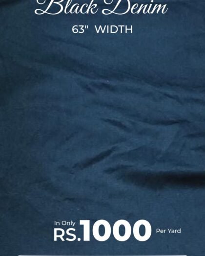 Black Denim - Denim — 63"