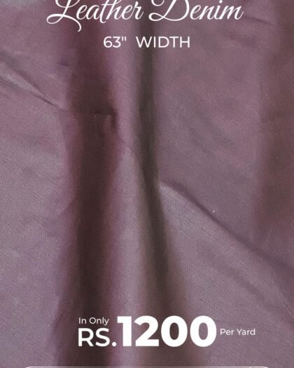 Leather Denim - Denim — 63"
