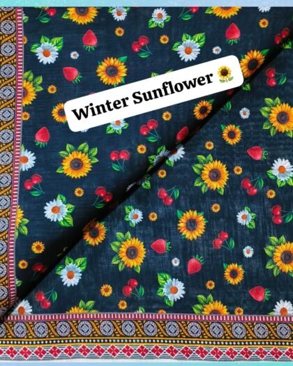 Winter Sunflower - Funky Khaddar 39"