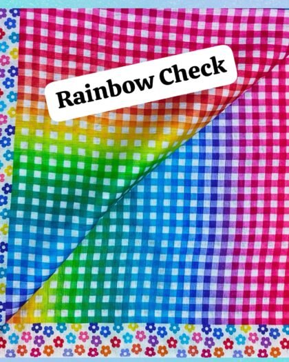 Rainbow Check - Funky Khaddar 39"