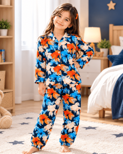 Gold Fish Night Suit - 0 to 12 Years