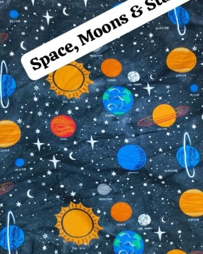 Space Moon & Stars Funky Felaline — 45"