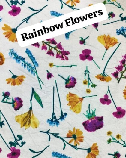 Rainbow Flowers Funky Felaline — 45"